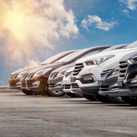 Parkende Autos